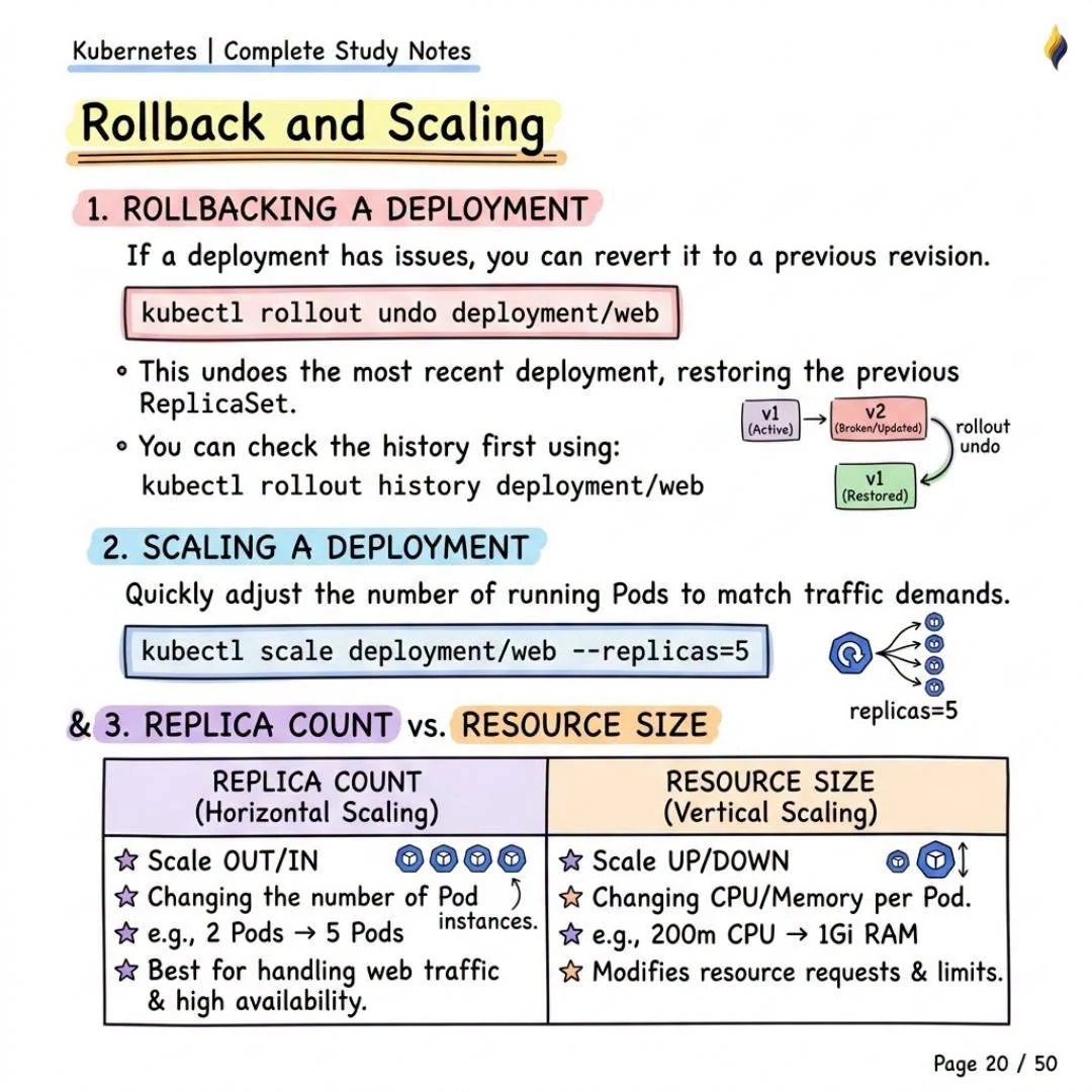 Rollback and Scaling