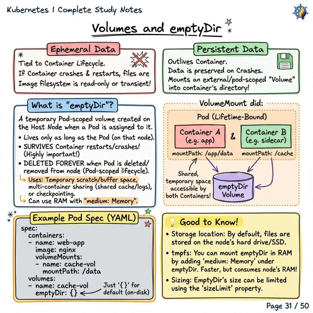 Volumes and emptyDir